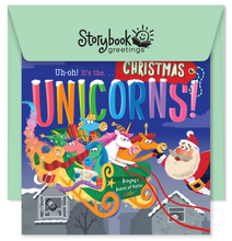 Load image into Gallery viewer, Uh-oh! It's the...Christmas UNICORNS!